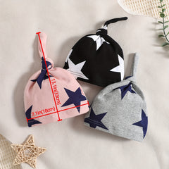 Star Print Infant Hat Set