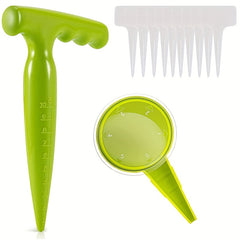 Fluor. Green Seeder 5-Speed Gardening Tool Set w/ Hole Punch