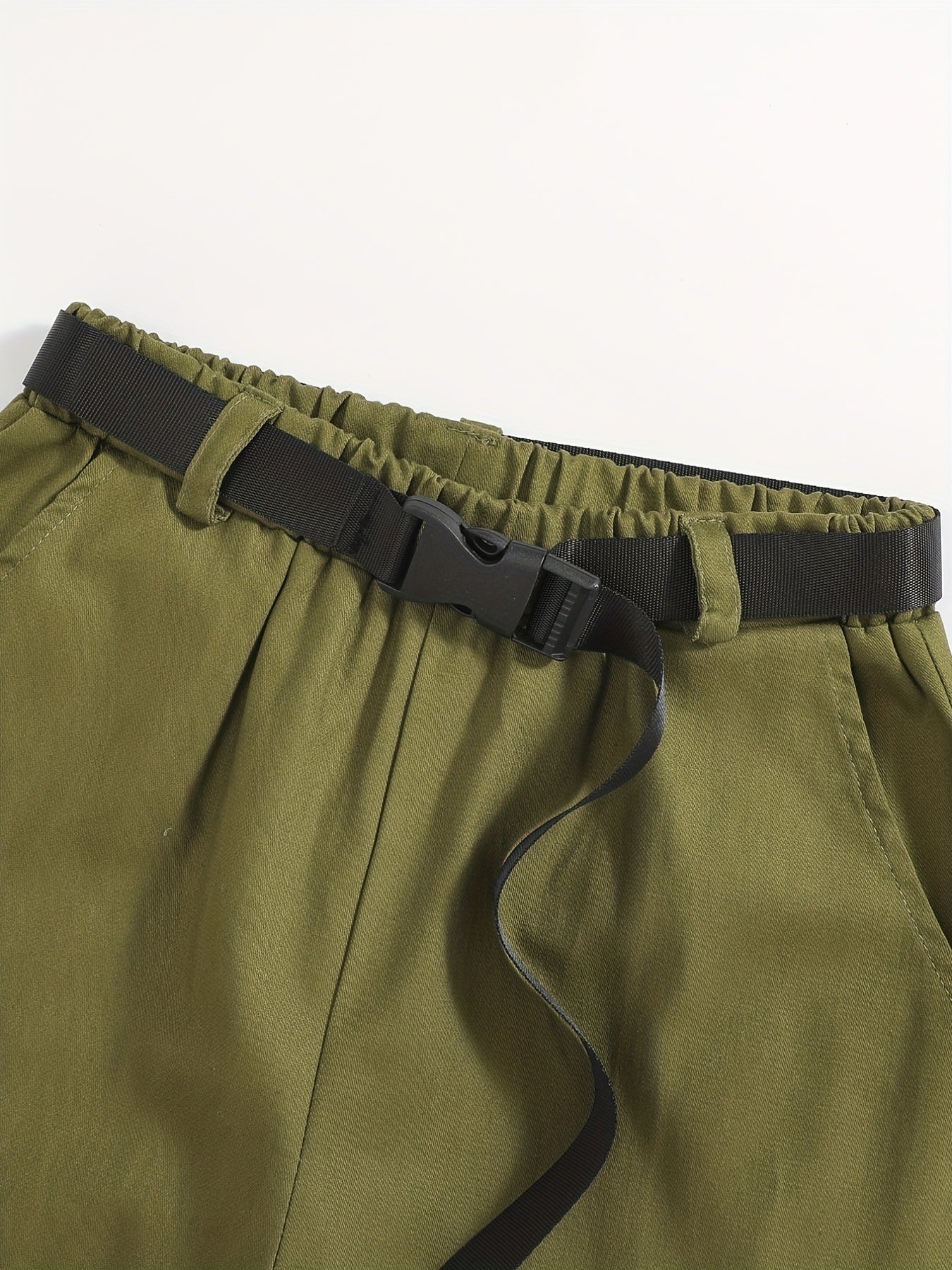 Boys Casual Cargo Pants With Belt for Kids