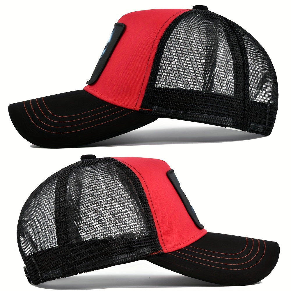 Unisex Mesh Baseball Cap Clown Embroidery Outdoor Sport Hat
