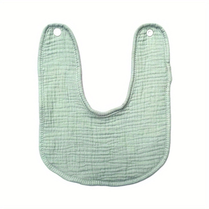 Baby Absorbent Bib U-shaped Cotton Feeding Bib