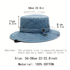Sun Protection Hat 100 Bucket Hats For Men Wide Brim Sun Hat Washed Safari Hat
