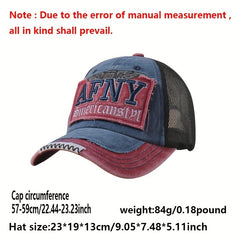 AFNY Vintage Mesh Trucker Hat Embroidered Baseball Cap