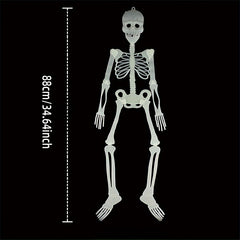 Large Skeleton Halloween Party Decoration 34-64 inch Luminous Outdoor Prop