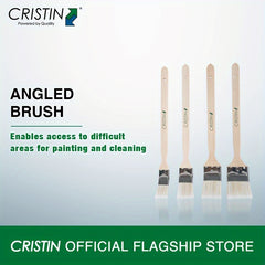 Angled Brush for Painting and Cleaning