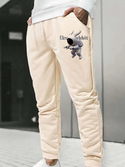 Men's Astronaut Print Drawstring Sweatpants