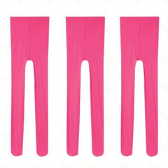 3 Pairs Girls Thin Breathable Pantyhose for School and Daily Wear
