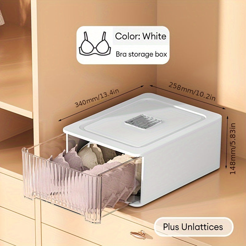 Transparent Underwear Organizer Storage Box Wall mounted Drawer