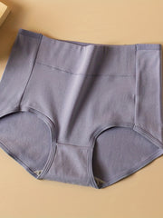 5pcs High Waist Stretchy Panties Women's Lingerie
