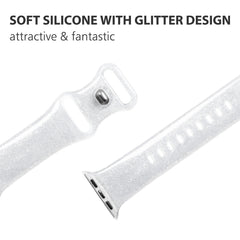 Silicone Glitter Buckle Waist Watch Band Decoration
