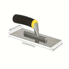 1pc Fine Finish Plastering Trowel Hi Lift Handle Blade 215mm X 80 90mm