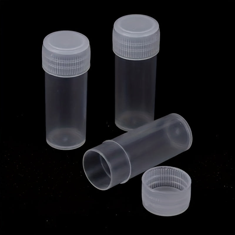 Plastic Test Tube Bottles Sample Containers Spiral Cap Bottles