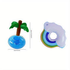 2pcs Inflatable Flamingo Watermelon Lemon Cup Holder
