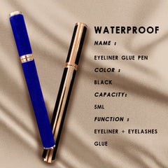 2 In 1 Eyeliner & Glue Pen Waterproof Fast Application