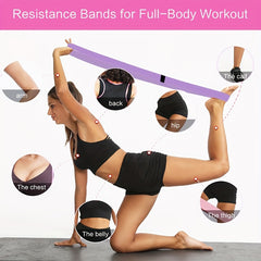 Elastic Yoga Bands for Squats Fitness Exercise Workout Yoga Pilates Legs & Butt