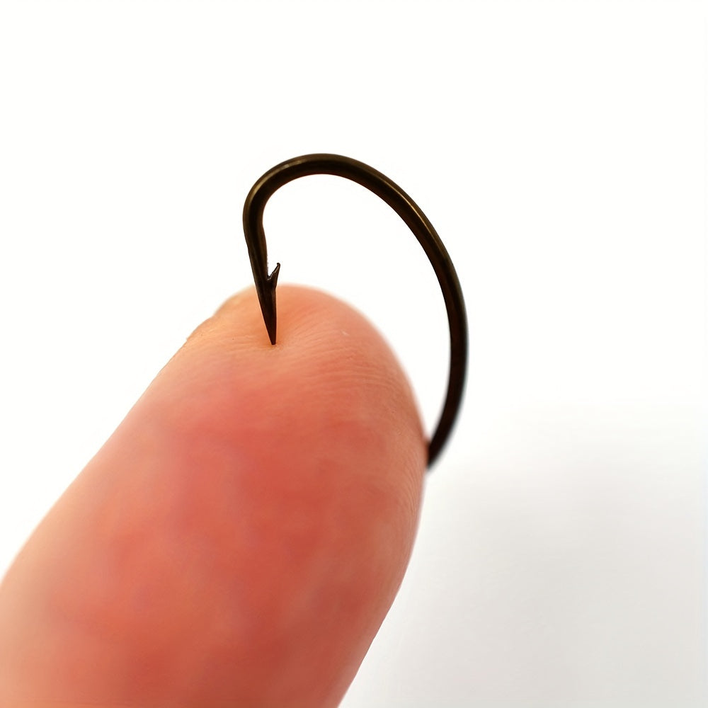 100pcs Barbless Trout Fishing Hooks for Flies Jig Nymph Stonefly Caddis Wet/Dry