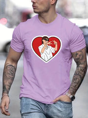 Love Gesture Graphic Tee for Men | Casual & Comfy T-Shirt for Summer