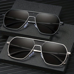 Men's Large Frame Polarized Sunglasses Classic Aluminum Magnesium Sun