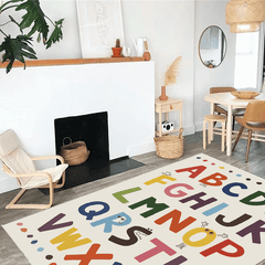 Educational Alphabet Rug for Living Room