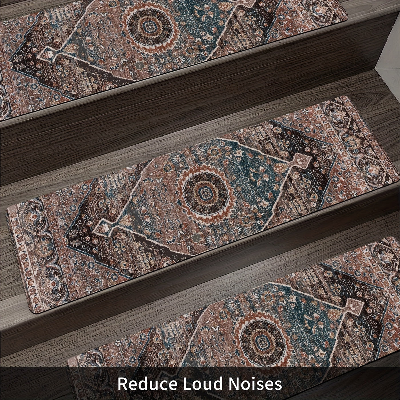 Classic Pattern Stair Mat Waterproof Non-Slip Floor Mat