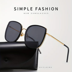 Large Square Frame Men's Sunglasses For Street Photography