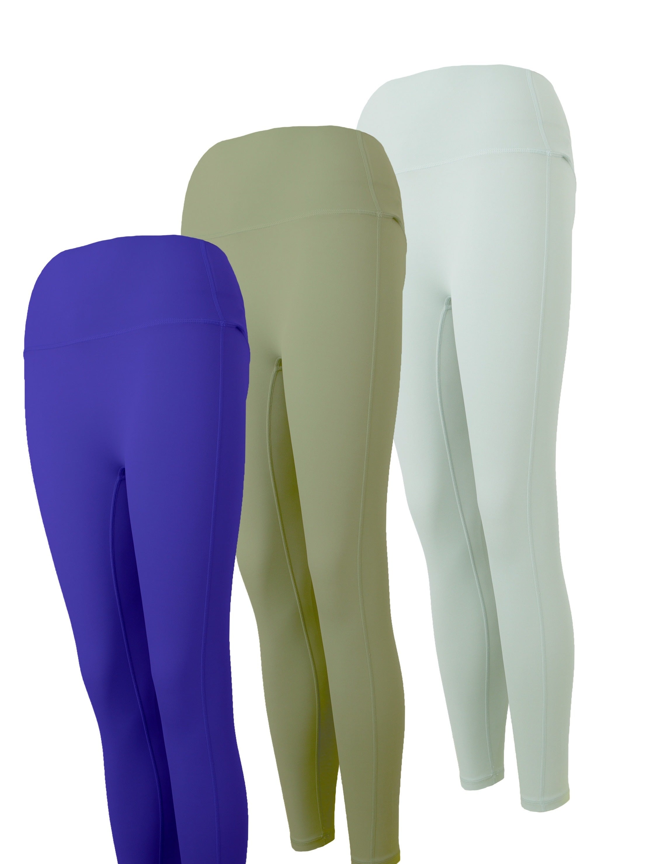3Pcs Quick Drying Yoga Pants Butt Lifting Solid Fitness Workout Yoga Leggings