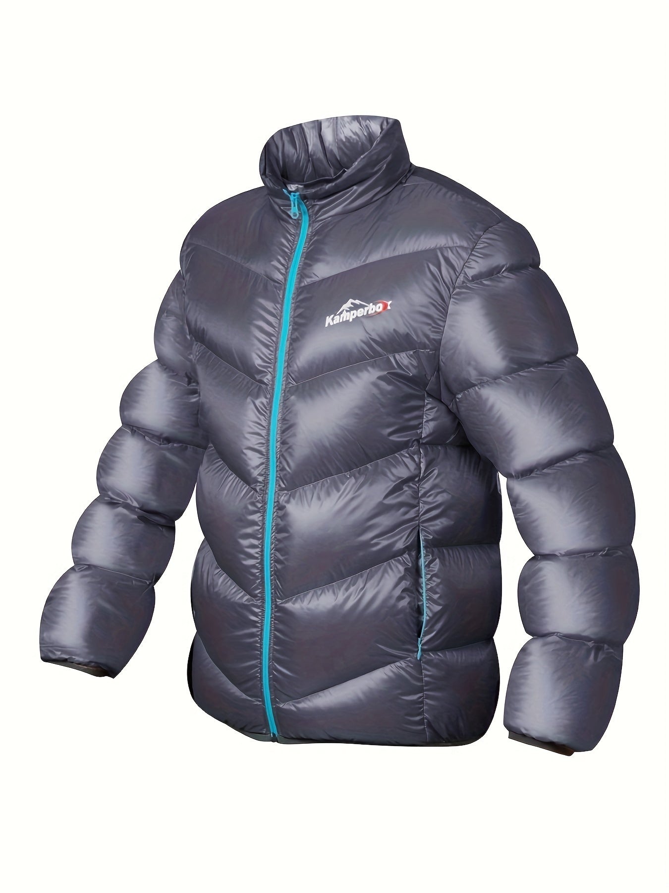 Men's Duck Down Hooded Jacket Casual Padded Coat Winter Windbreaker