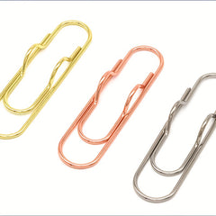 5pcs Metal Pen Clips Paper Clip Stationery Tool