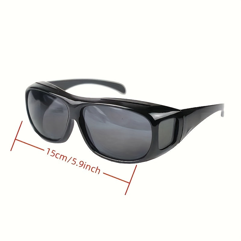 Square Night Vision Driving Sunglasses UV400 Sun Shades Glasses