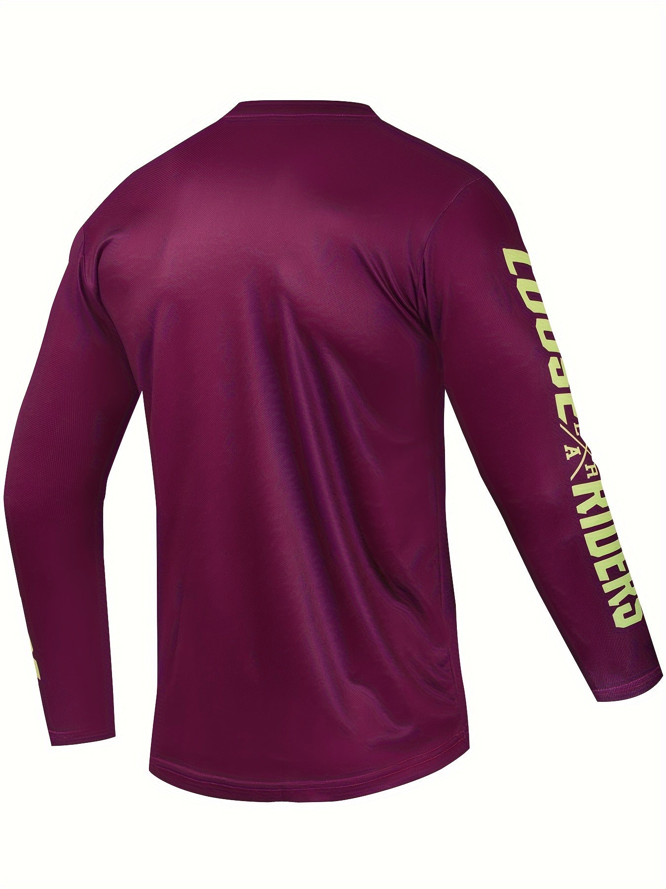 Men's Letter Pattern Sports T-Shirt Long Sleeve Tee