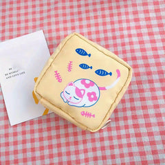 Women Storage Bag Sanitary Pad Pouch Napkin Cosmetic Bags Girls Makeup Bag