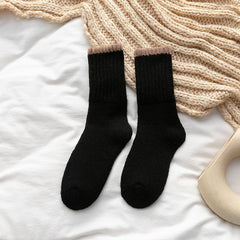 Vintage Warm Winter Socks Cozy Soft Knit Crew Socks