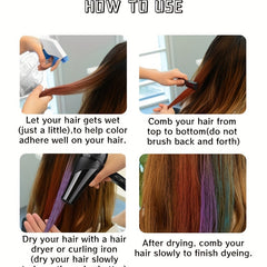 Hair Chalk Temporary Dye Pen Comb DIY Holiday Party Hair Painting