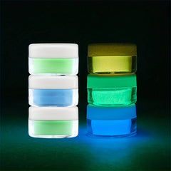 3-Color Set Glow-In-The-Dark Glitter Epoxy Resin Pigment 5g