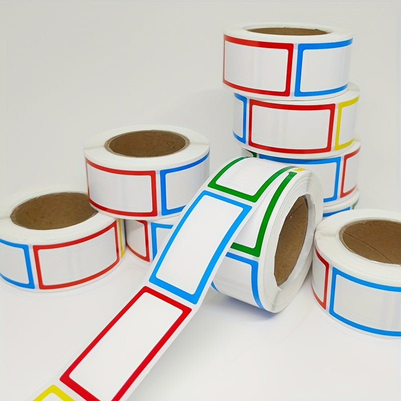 300 Sheets Adhesive Blank Border Refrigerator Labels