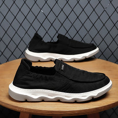 Men's Canvas Slip On Walking Sneakers Lightweight Shoes