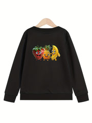 Girls' Fruits Graphics Sweatshirt - Fall Winter