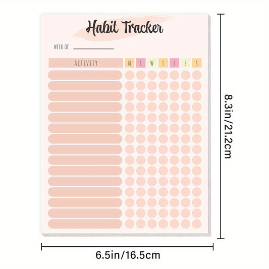 Habit Tracker & Goal Journal, Daily & Weekly Planner, Motivational To Do List