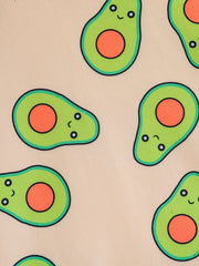 Kid's 2pcs Avocado Print Pajamas Set Long Sleeve Top & Pants Comfy PJ Set