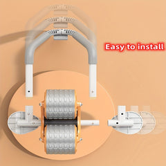 Automatic Rebound Abdominal Exercise Roller With Elbow Support