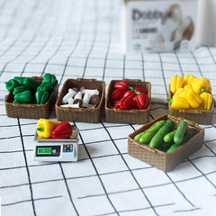 1/12 Dollhouse Vegetables Model Mini Food Play Accessories Toys