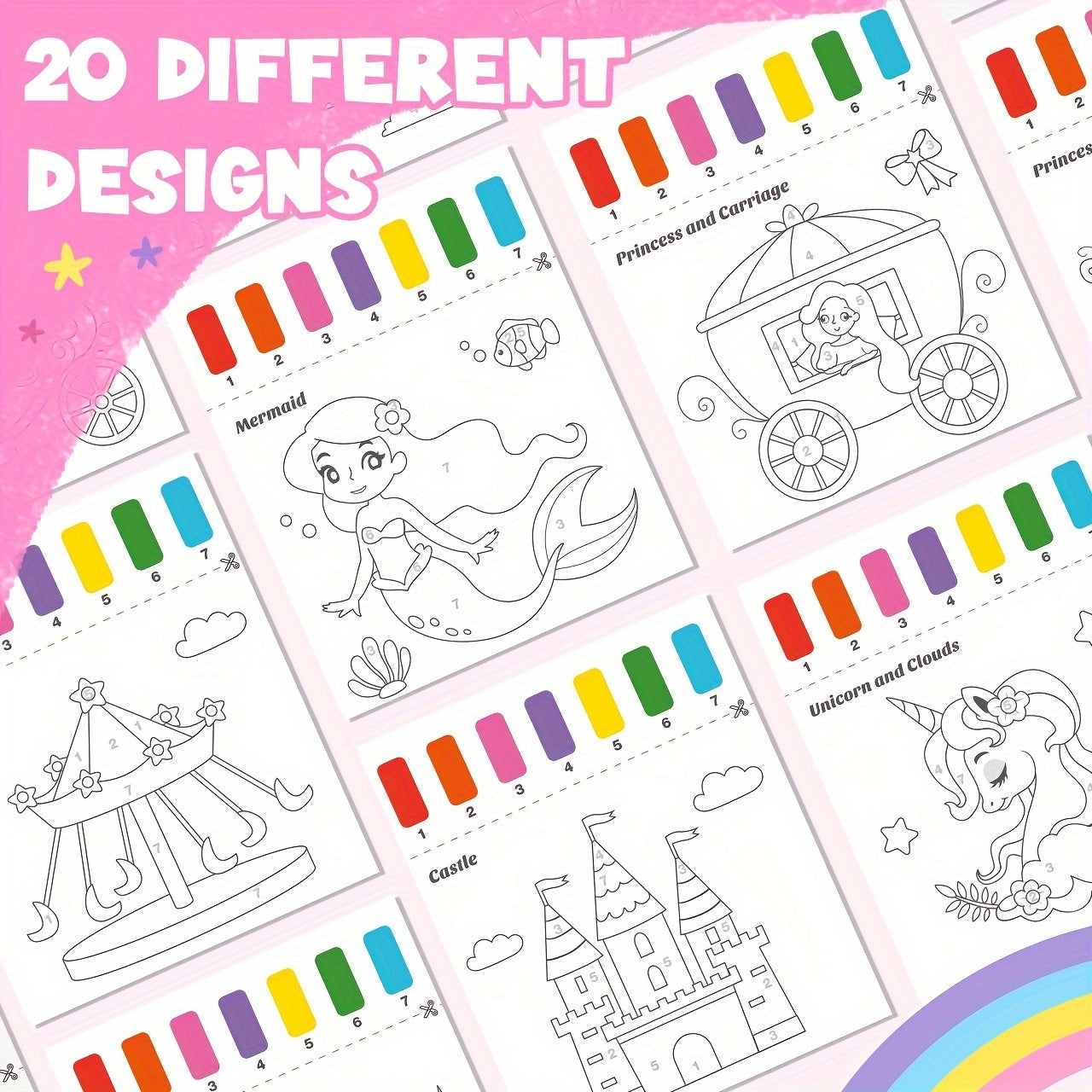 Children's Pocket Watercolor Set - 7 Colors for Painting and Drawing