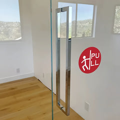 6pcs Glass Fast Sliding Door Anti-collision Head for Office Living Room School