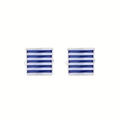 Square Striped Cufflinks Shirt Cufflinks Versatile Accessories