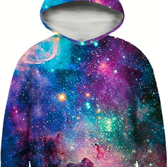 Starry Sky Print Kids Sweatshirt Hoodie