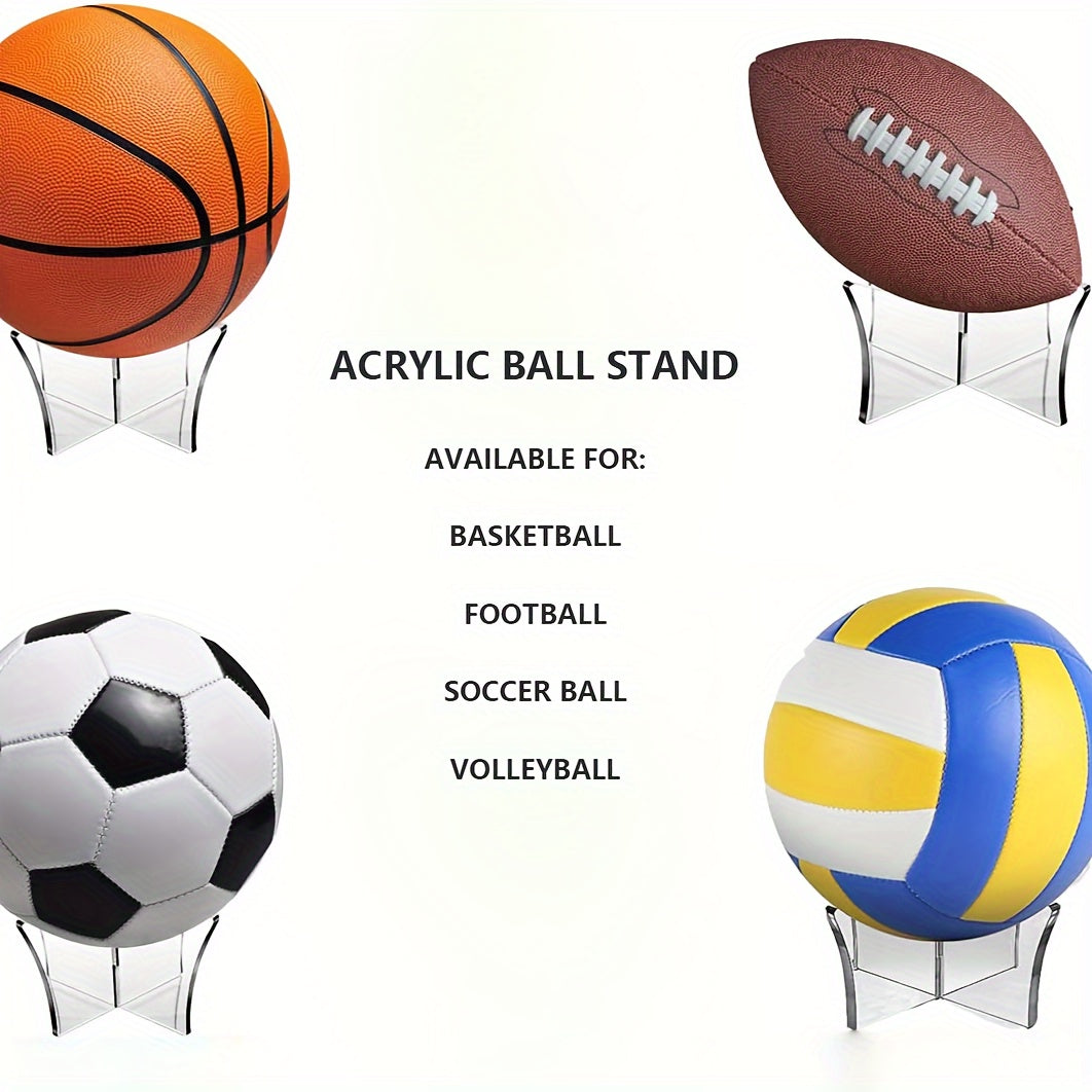 Sports Ball Display Stand Mini Volleyball Baseball Football Bowling Holder