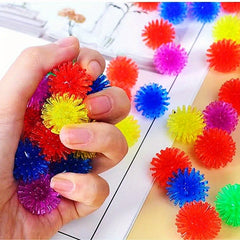 24pcs TPR Soft Plastic Relax Balls Multicolor Sensory Fidget Toys for Kids