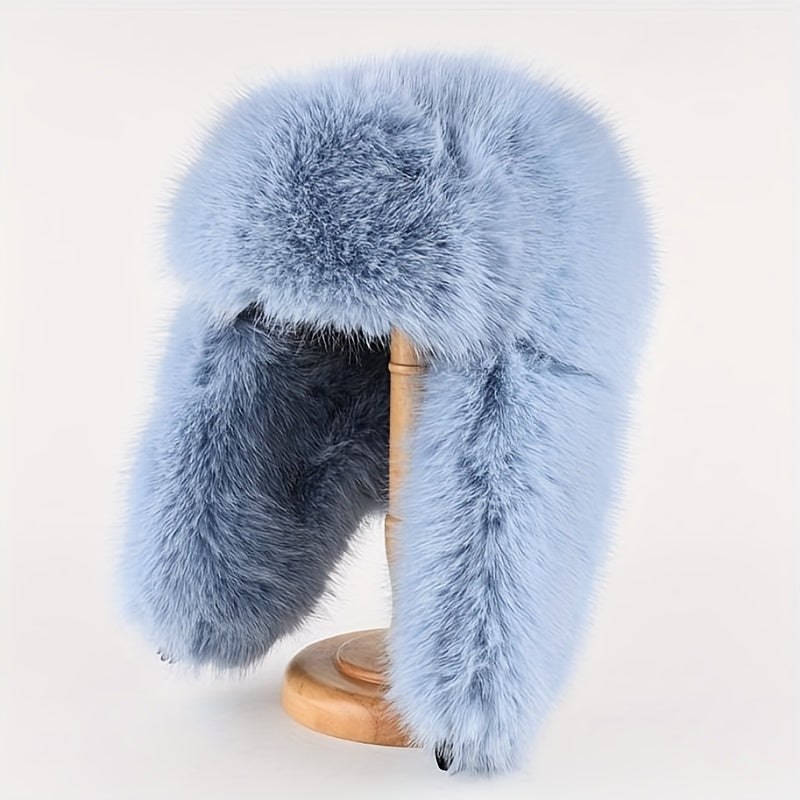 Mink Fleece Cap Couple Style Winter Plush Hat