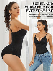 Jacquard Bodysuit Backless Slimmer Butt Lifting Body Shaper