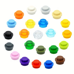 250pcs Building Blocks Plate Round 1x1 Dot DIY Bricks Toy